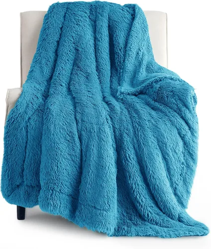 Miniatura 24 de Bedsure GentleSoft Manta de Tiro de Piel Sintética Esponjosa y Suave para Sofá, Forro Polar Sherpa Suave Regalos Acogedores para Mujeres, Manta