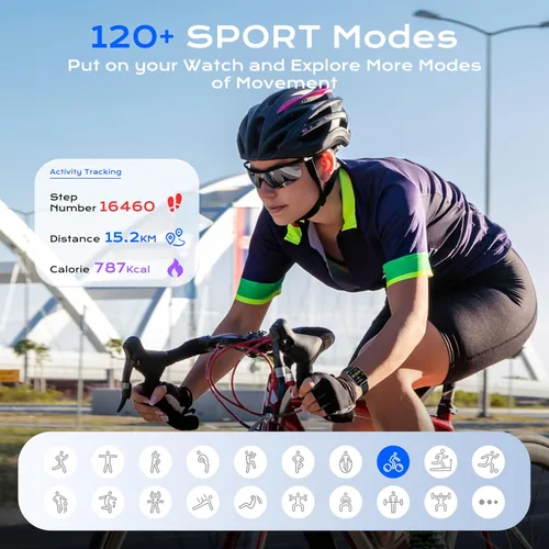 Miniatura 6 de ChatGPT - Reloj inteligente de traducción AI, pantalla AMOLED, reloj de fitness, relojes para hombres y mujeres, aleación de titanio IP68