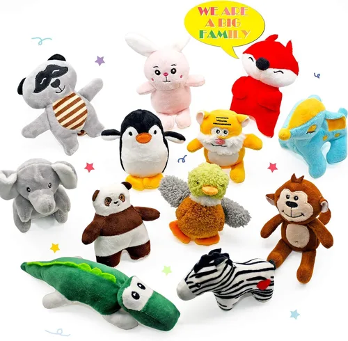 Miniatura 2 de SHARLOVY Juguetes chirriantes para perros pequeños, juguete de peluche para cachorros, lindo juguete masticable para cachorros para la dentición