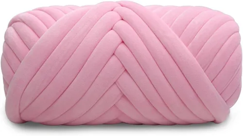 Miniatura 13 de Hilo de terciopelo grueso y voluminoso para tejer con brazo gigante, peso de tubo súper suave, esponjoso, para hacer a mano, hilo lavable
