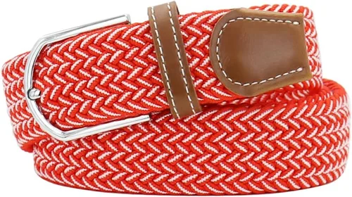 Miniatura 6 de Mixed Color Woven Stretch Braided Belts for Men and Women Fashion Elastic Belts