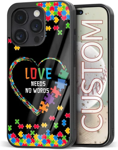 Miniatura 8 de Fundas para teléfono de conciencia autista, los mejores regalos con autismo, lindo rompecabezas de arco iris para iPhone 7 8 11 12 13 14 15 16 17