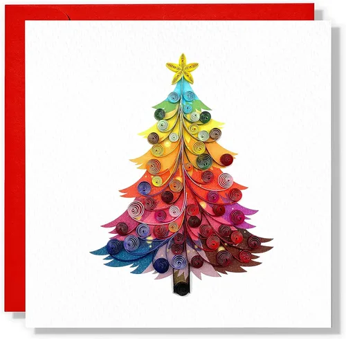 Miniatura 9 de Tarjeta de Navidad con velas, tarjeta de felicitación de flores de Navidad, para mamá, papá, abuela, amigo, jefe, compañero de trabajo