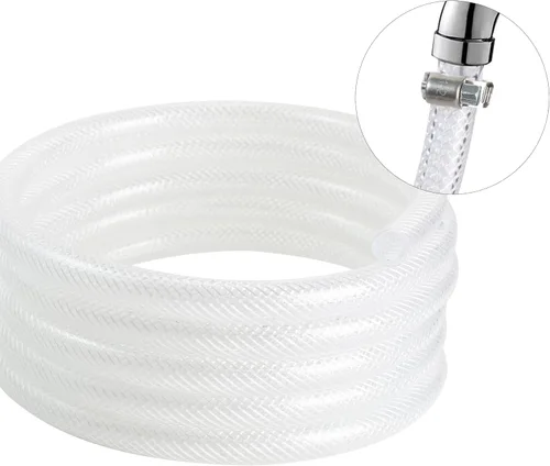 Miniatura 3 de Tubo de vinilo de plástico de manguera trenzada transparente de 5/8 pulgadas de diámetro interior x 7/8 pulgadas de diámetro exterior de 50 pies