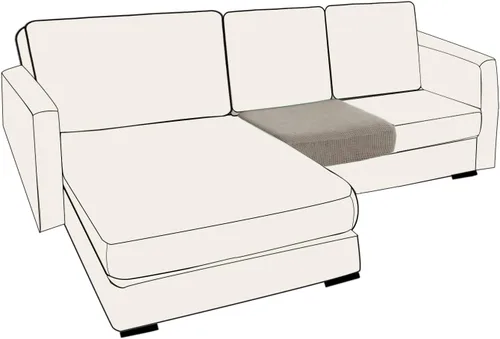 Miniatura 16 de UNBBRRL Fundas de cojín de asiento para sofá, elásticas, funda de cojín individual para sofá, fundas de cojín para sofá, fundas de héroe protegen