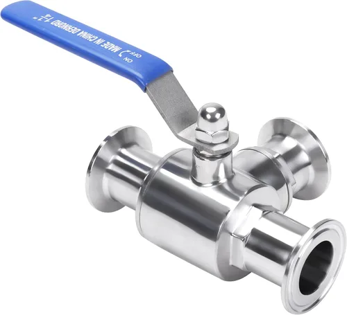 Miniatura 5 de DERNORD Válvula de bola sanitaria de tres abrazaderas de 1.5 pulgadas, válvula de bola de 3 vías T-Port de acero inoxidable 304, revestimiento