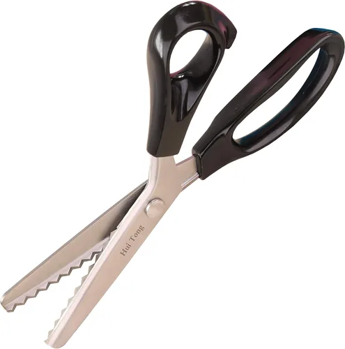 Miniatura 8 de Hui Tong Tijeras Rosadas Fuertes y Afiladas, Tijeras Rosadas para Tela, Tijeras de Borde Serrado y Festoneado para Tela, 3mm, 5mm, 7mm