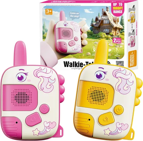 Miniatura 8 de Dino Walkie Talkies para niños, juguetes de dinosaurio para niños de 3-5-7, juguetes para niños pequeños, paquete de 2 regalos de cumpleaños para 3