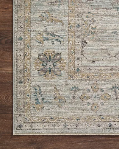 Miniatura 5 de Loloi Magnolia Home de Joanna Gaines Millie Collection MIE-02 Cielo/Oro 7'-10" x 7'-10", 0.25" de altura de la pila, alfombra redonda para área