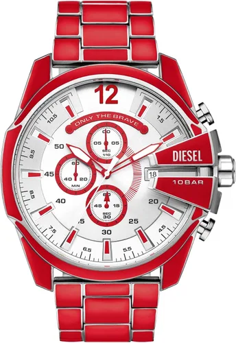 Diesel Mega Chief Reloj de acero inoxidable para hombre con movimiento analógico o digital