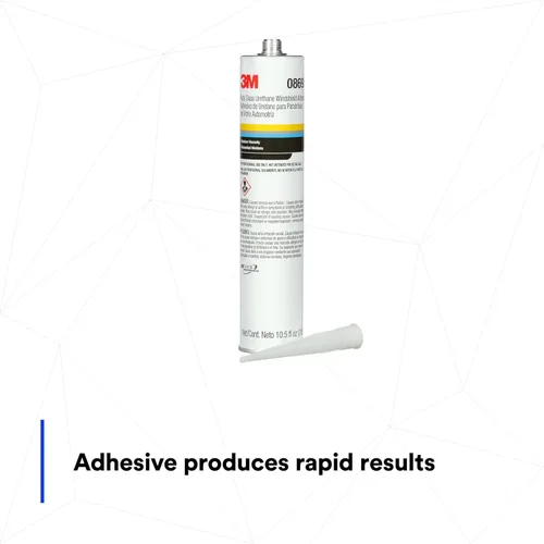 Miniatura 8 de 3M adhesivo para parabrisas de uretano de vidrio automotriz, 08693, viscosidad media, alta resistencia, curado rápido, cartucho de 310 ml/10.5 fl