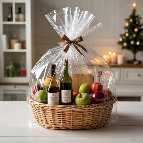 Miniatura 3 de Morepack Bolsas grandes de celofán/celofán, 30 x 40 pulgadas, bolsas transparentes de plástico OPP, envoltura de celofán para cestas de regalo