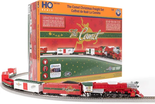 Miniatura 3 de Lionel The Comet Christmas Freight - Juego de tren eléctrico con control remoto