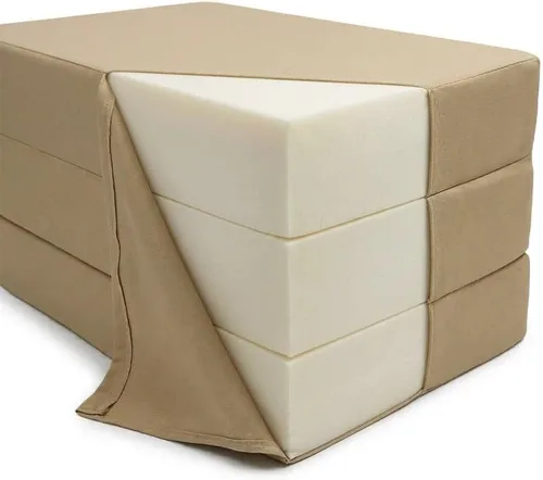 Miniatura 7 de D&D Futon Furniture Camas de espuma de triple pliegue Shikibuton de tamaño individual, 6 x 39 x 75, espuma de alta densidad de 1.8 libras, colchones