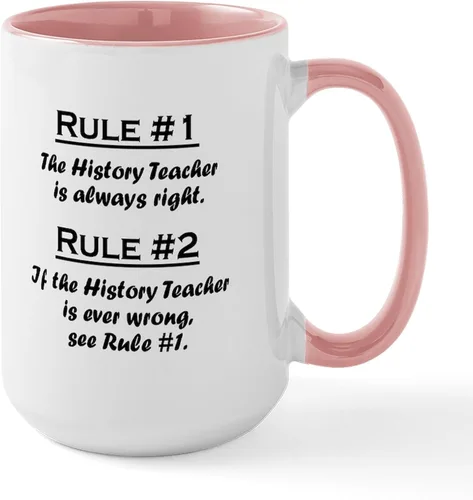 Miniatura 24 de CafePress Taza de café de cerámica para profesor/matemáticas inglesas, taza de té de 15 onzas