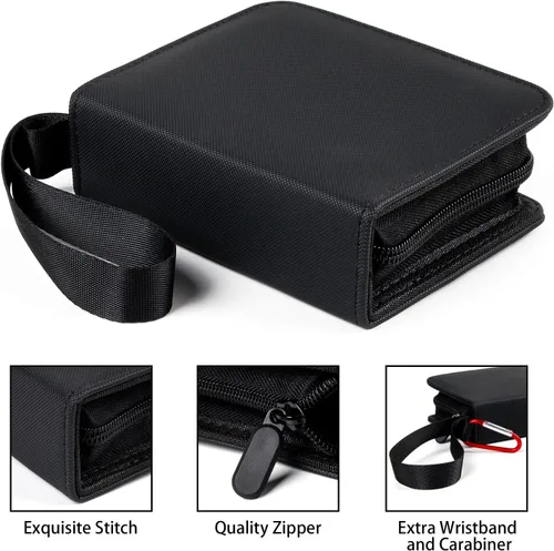 Miniatura 2 de GEAoffice Pequeña carpeta para 1 tarjeta intercambiable, mini álbum de 80 bolsillos con 40 fundas removibles, carpeta de 80 bolsillos de carga