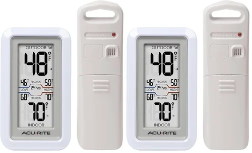 Miniatura 5 de AcuRite 0 termómetro digital con temperatura exterior e