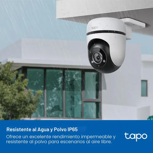 Miniatura 8 de Tapo Cámara Wi-Fi de seguridad con cable 1080P para exteriores, vista de 360°, seguimiento de movimiento, funciona con Alexa y Google Home, visión