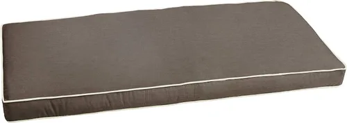 Miniatura 25 de Sorra Home CBENCH - Cojín de banco para interiores y exteriores, 60 pulgadas de ancho x 18 pulgadas de profundidad, color plateado fundido Sunbrella