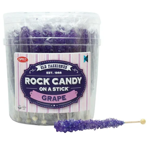 Miniatura 47 de Palitos de caramelo de roca extragrandes: 12 paletas de cereza rosa – envueltas individualmente – Palitos de caramelo de roca de cristal
