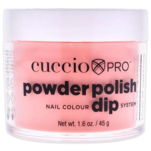 Cuccio Esmalte de uñas en polvo de color, laca para manicura y pedicura, polvo altamente pigmentado que está finamente molido, acabado duradero con
