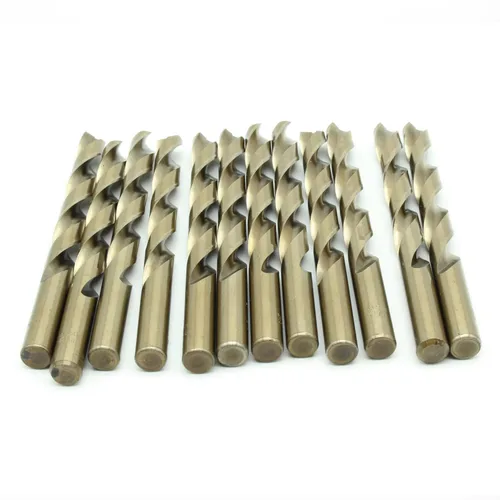 Miniatura 15 de TEMO 12 piezas 1/2 pulgada M35 cobalto 135 grados Jobber longitud broca torsión 6 pulgadas longitud