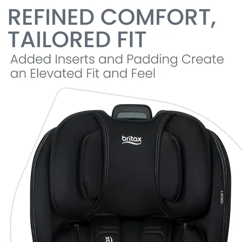 Miniatura 8 de Britax Poplar S Asiento convertible para automóvil, asiento de automóvil 2 en 1 con diseño delgado de 17 pulgadas, tecnología ClickTight, ónix Ónix