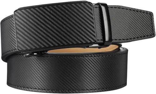 Miniatura 2 de Lavemi - Cinturón de cuero con hebilla automática, con elegante caja de regalo