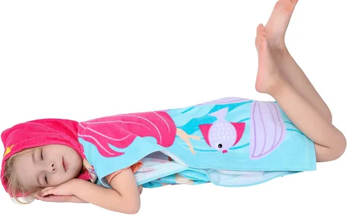 Miniatura 5 de Poncho de toalla de baño con capucha de algodón ultrasuave para edades de 0 a 4 años, cubierta de piscina para bebés, capa de playa para niños Aaa