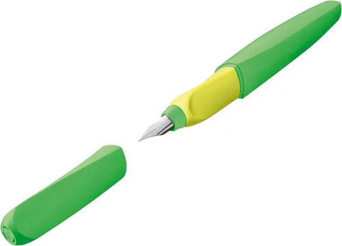 Miniatura 8 de Pelikan Pluma estilográfica Twist 946806 con 1 cartucho de tinta, punta media, color negro, en caja