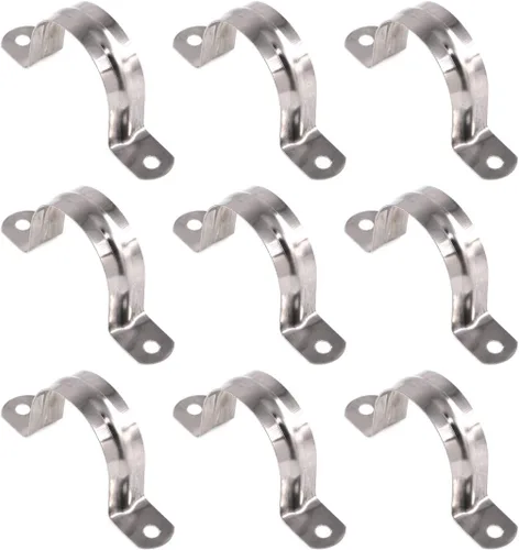 Miniatura 15 de Keadic 30 Uds M32 Dos Agujeros Correa U Soporte Tubo Correa Tensión Clips Acero Inoxidable Resistente Tubo Rígido Abrazadera