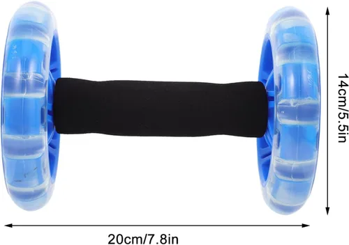 Miniatura 3 de POPETPOP Rodillo de rueda abdominal: Rodillo de rueda abdominal, rodillo de ejercicio, equipo de ejercicio de núcleo abdominal para gimnasio en casa