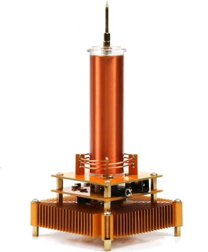 Joytech Music Tesla Bobina Base acrílica Shell Arco Plasma Bocina de transmisión inalámbrica de escritorio experimental Modelo de juguete (YS01)