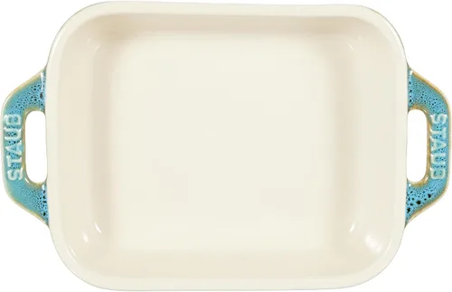 Miniatura 3 de staub Dish 40511-882 - Plato rectangular, color turquesa, 5.5 x 4.3 pulgadas (5.5 x 4.3 in), de cerámica, apto para horno y microondas