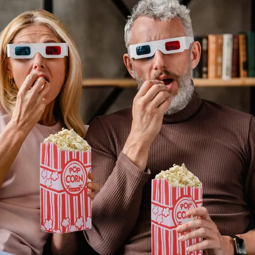 Miniatura 2 de 500 bolsas de papel para palomitas de maíz, bolsas pequeñas de esquina de 1 onza, porciones individuales para máquina de palomitas de maíz, fiesta