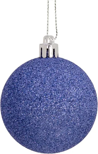 Miniatura 5 de Hallmark Bolas de Navidad azules y plateadas, adornos de Navidad, juego de 30