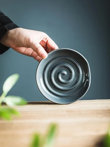 Miniatura 8 de Soporte para cuchara, soporte para cuchara con bandeja profunda para evitar derrames de salsa, soporte para utensilios para espátula, cuchara de Gris