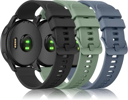 Paquete de 3 correas compatibles con Samsung Galaxy Watch 7 de 1.575 pulgadas, 1.732 pulgadas, 0.787 pulgadas, correas de repuesto deportivas de