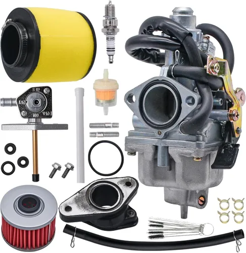 Carburador Recon 250 apto para Honda TRX 250 Recon250 TRX250TM TRX250TE ATV Carb con filtro de aire y llave de combustible