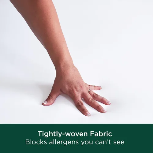 Miniatura 4 de AllerEase - Protector de colchón de algodón fresco, tamaño individual, cremallera de algodón, Flexfit, impermeable, defensa contra las alergias