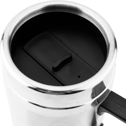 Miniatura 9 de Hervidor eléctrico para automóvil, 12 V, 60 W, 11.8 fl oz, 5.1 fl oz, acero inoxidable, hervidor eléctrico para automóvil, café, té, taza