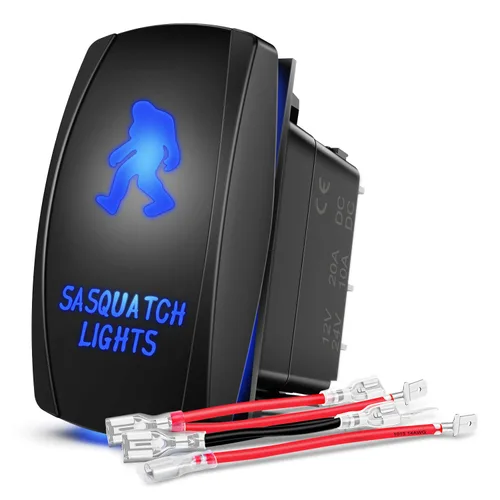 Miniatura 5 de Nilight Interruptor basculante de barra de luz de techo, interruptor de barra de luz LED, interruptor de barra de luz LED de 5 pines, interruptor