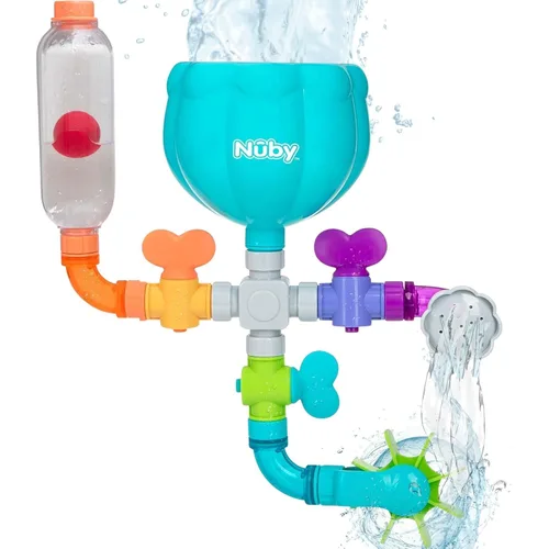 Miniatura 12 de Nuby Penguin Slide - Juego de juguetes de baño con 4 chorros de baño, juguetes de baño para bebés para niños y niñas de 12 meses en adelante