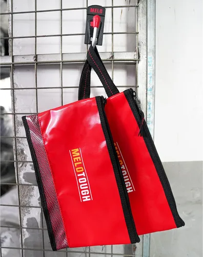 Miniatura 6 de MELOTOUGH Material impermeable 12 pulgadas bolsa de herramientas con cremallera paquete de 2, bolsa de herramientas multiusos para herramientas