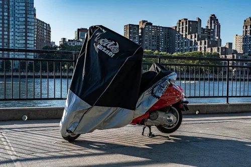 Miniatura 4 de Funda Resistente Pequeña de 250cc para Motocicleta - Fundas Impermeables para Motocicletas para Almacenamiento al Aire Libre - Funda Impermeable