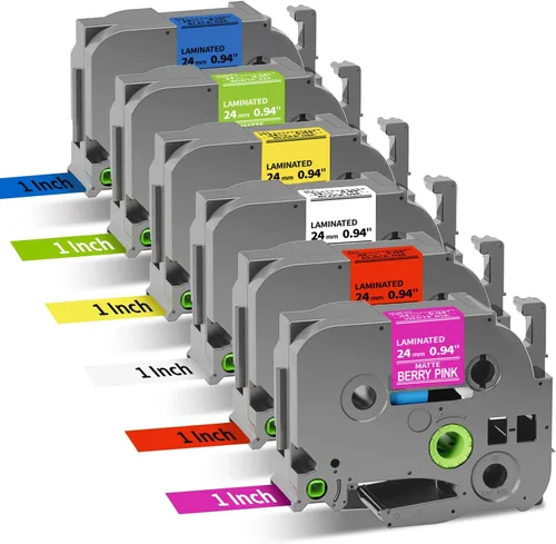 Miniatura 7 de PT-D220 D210 D200 H100 Cinta de etiquetas TZe-231 TZe231 compatible con Brother Label Maker Tape P Touch 0.472 in 0.47 pulgadas laminado blanco TZe