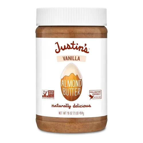 Manteca de Almendra y vainilla Justin’s, 16 onzas