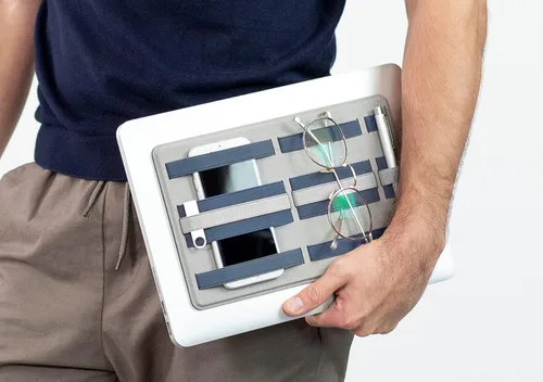 Miniatura 9 de Beblau Shift PRO - Organizador de tecnología portátil adhesivo para portátiles, portátiles.. Inserto de mochila Accesorios de computadora, Rosa