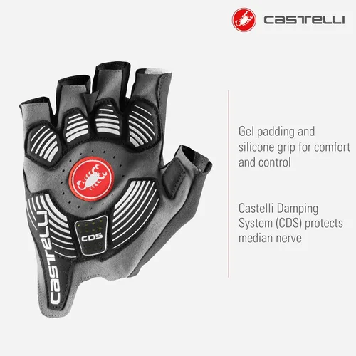 Miniatura 3 de CASTELLI Guantes Rosso Corsa Pro V para hombre para ciclismo de carretera y grava l