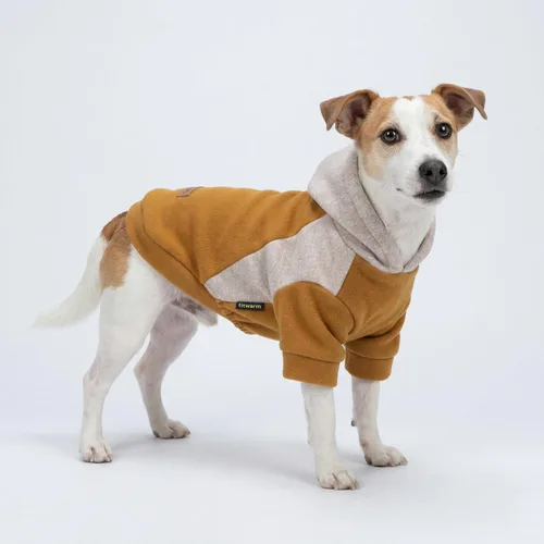 Miniatura 3 de Fitwarm - Sudadera con capucha para perros con bloques de color, ropa de invierno para perros pequeños niño niña, sudadera con capucha ligera